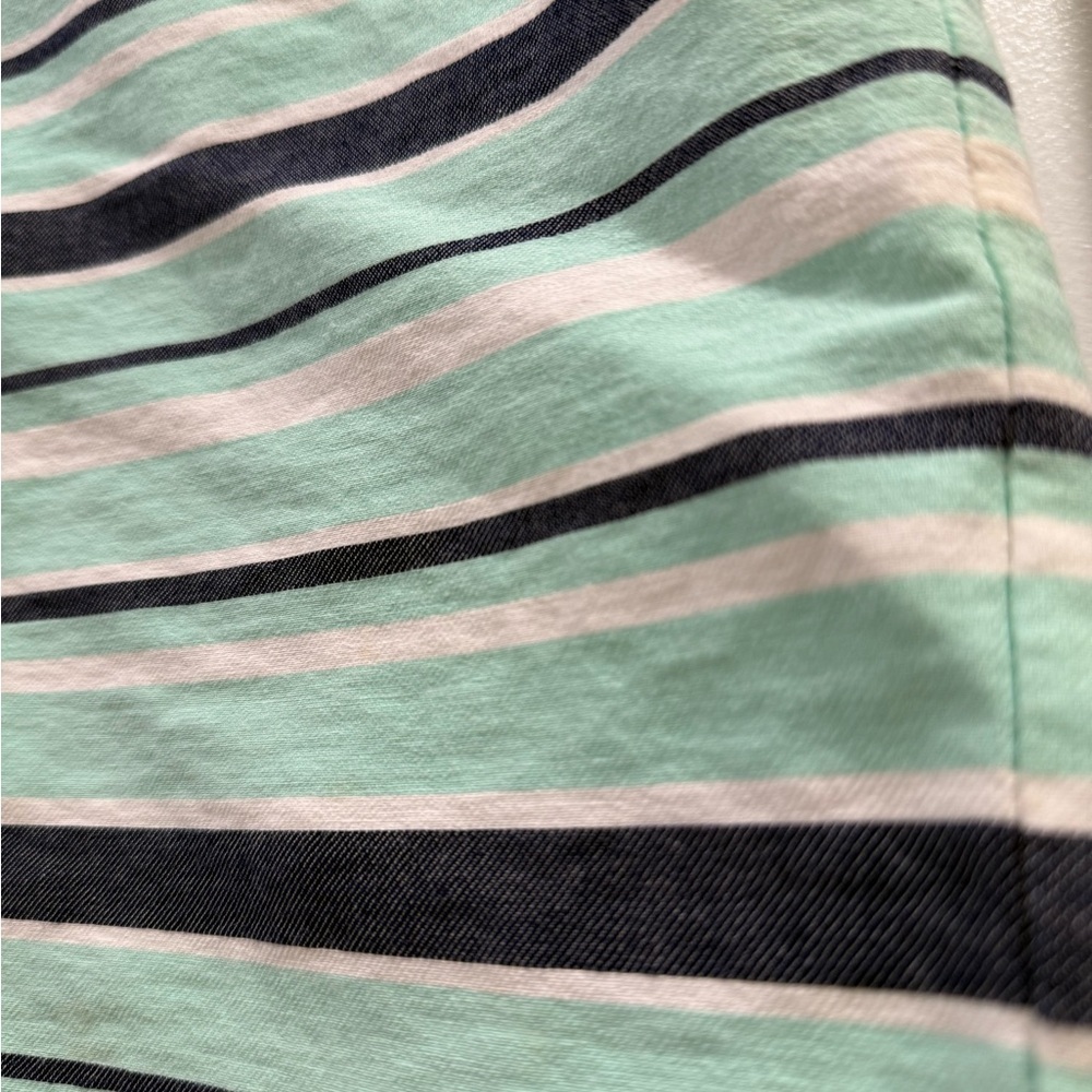 Tommy Hilfiger Mint and Navy Striped Mini Skirt Size 2 - Picture 5 of 11